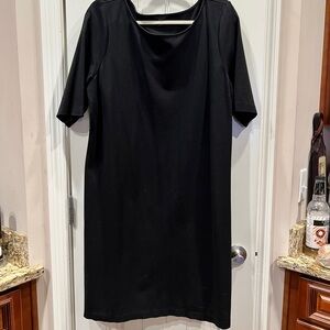 Talbots Black Sheath Dress with Elbow Length Sleeves Sz 20